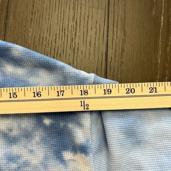 Splendid Boxy Waffle Knit Long Sleeve Tie Dye Top - Picture 6 of 12